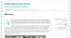 Desktop Screenshot of amblermennonitechurch.com