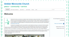 Desktop Screenshot of amblermennonitechurch.org
